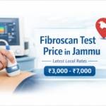 Fibroscan test price in Jammu showing liver scan cost range and diagnostic centres
